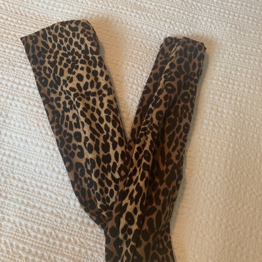 Leopard print scarf